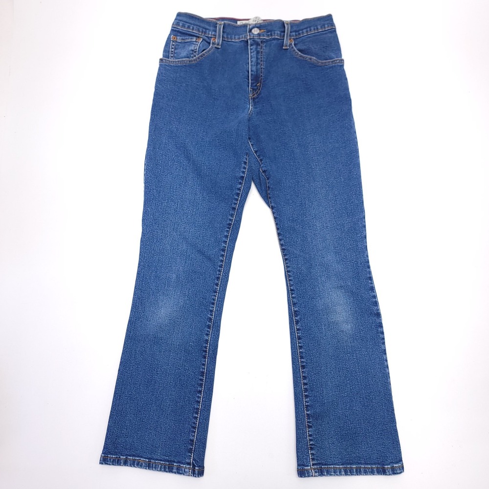 Levi's 550 Jeans Women's 8s Classic Relaxed Boot Cut Stretch Blue Denim 27x28